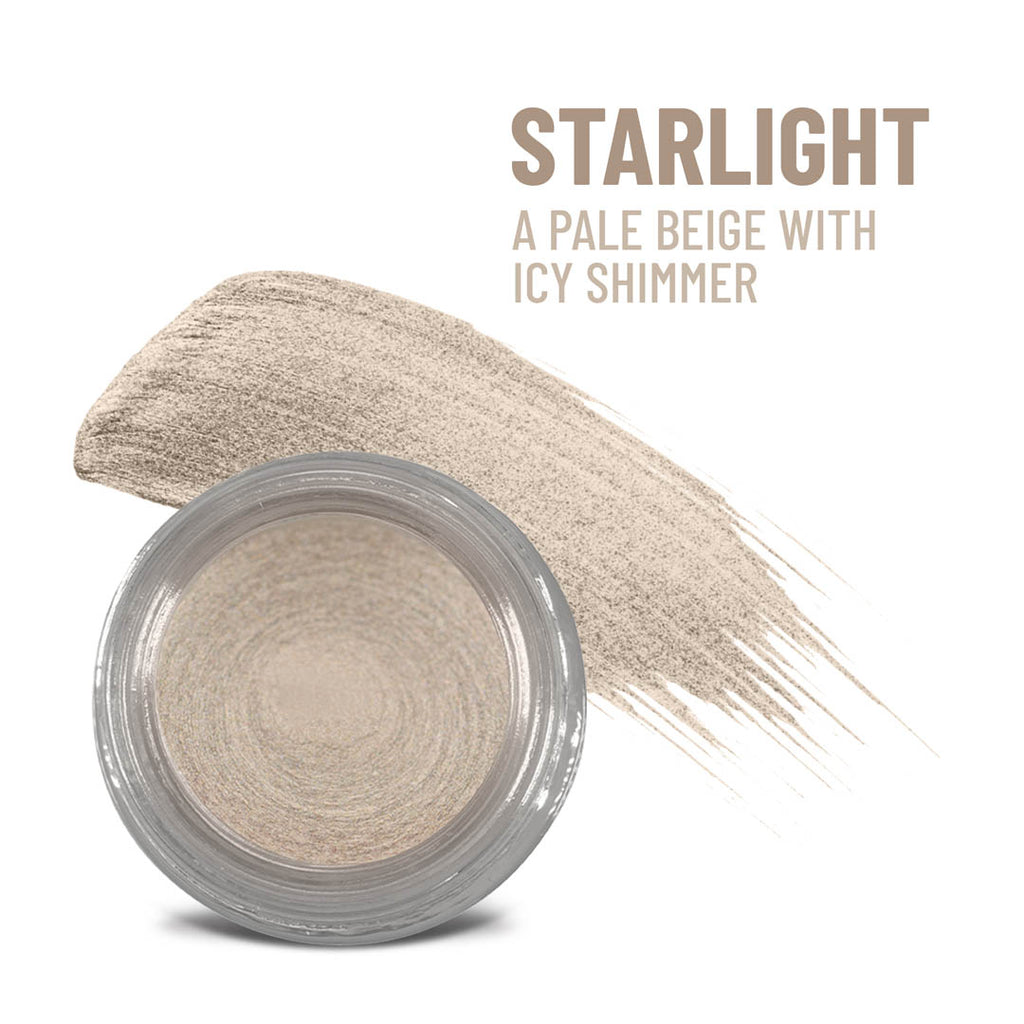 Starlight Any Wear Creme - A Waterproof Multi-tasking creme to powder product for eyes, cheeks & lips. Can be worn anywhere