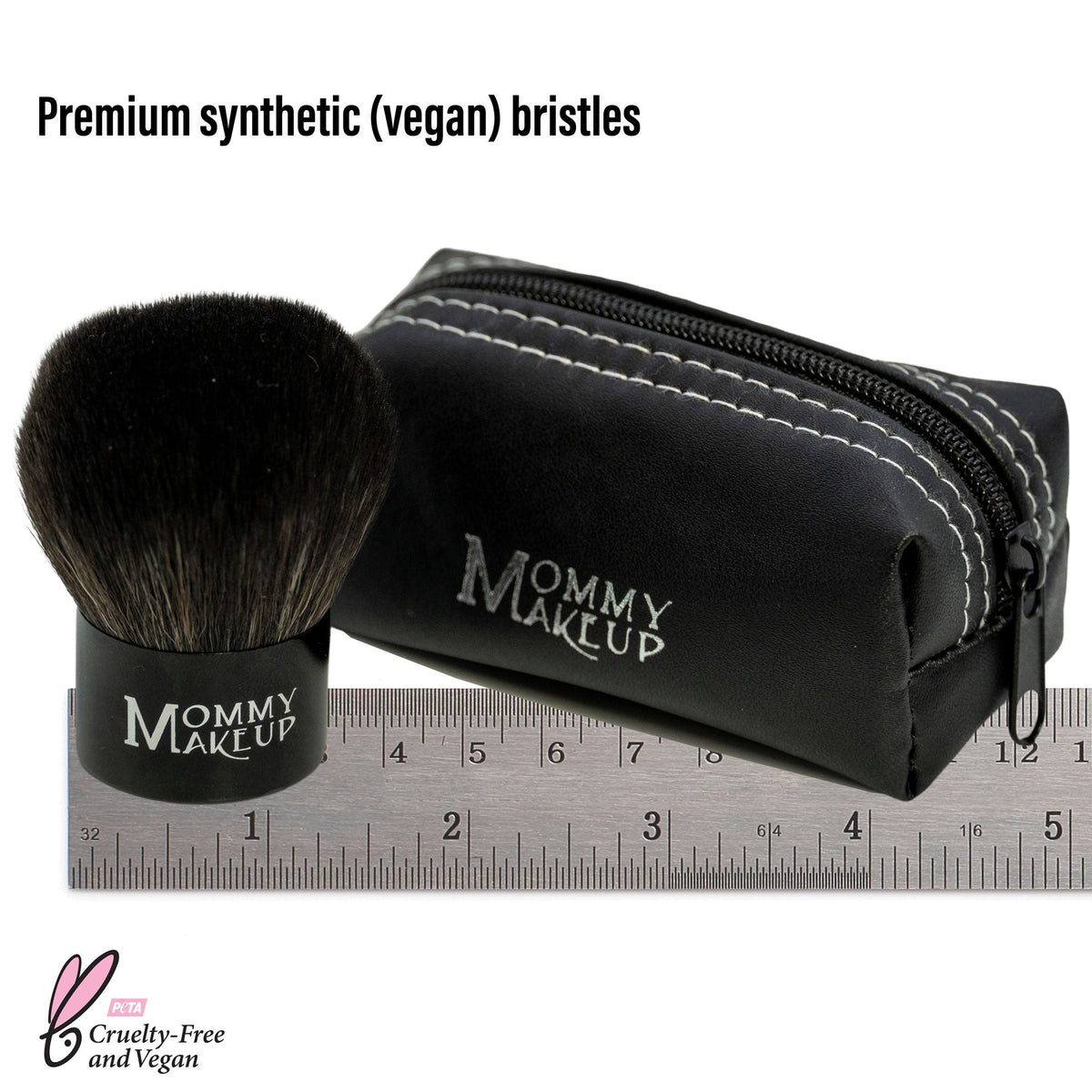 Kabuki Brush - Hand cut, Vegan, Cruelty-Free Mineral Makeup Brush
