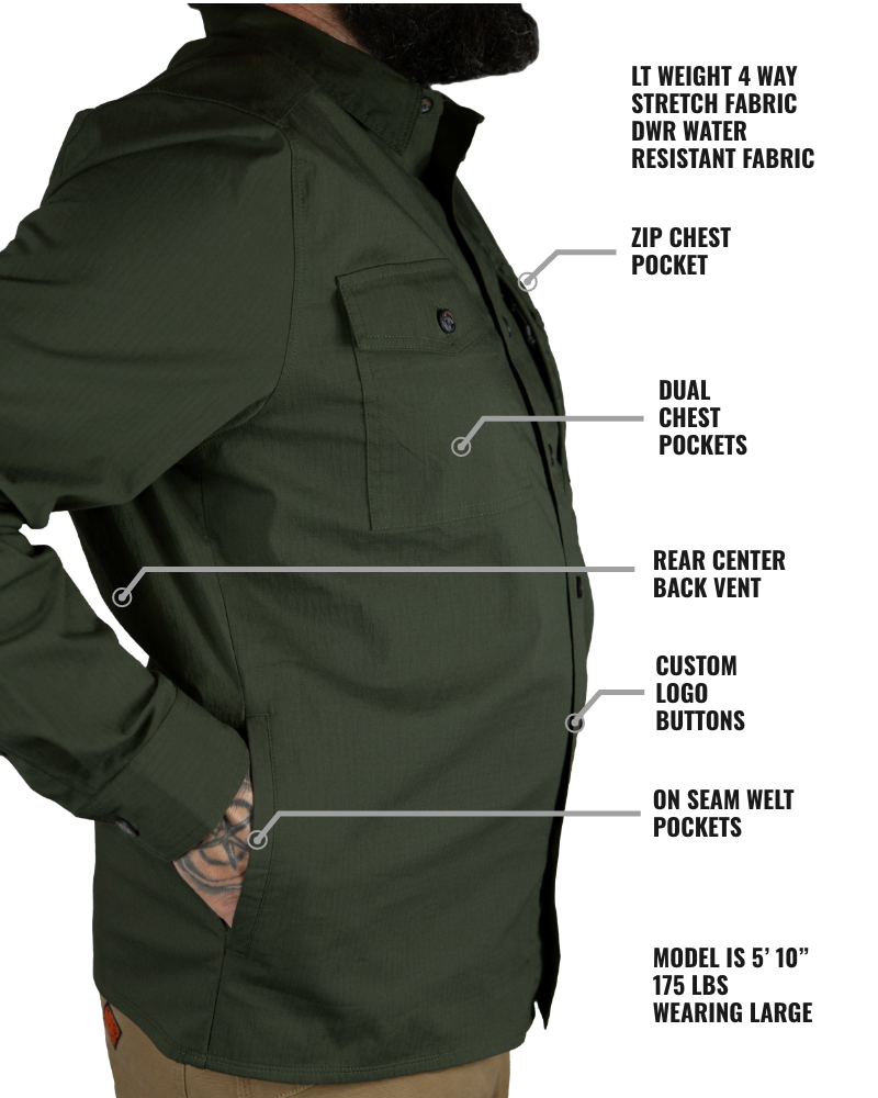Echo Bravo LS Shirt - Army