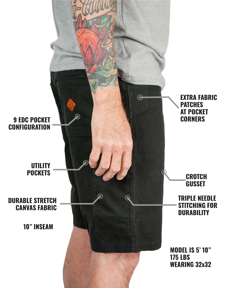 Havok Shorts 10" - Black