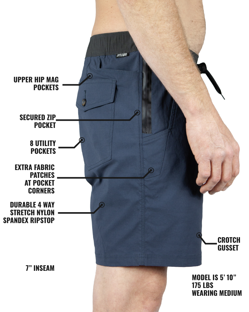 Thunderbird Short - Grey Blue